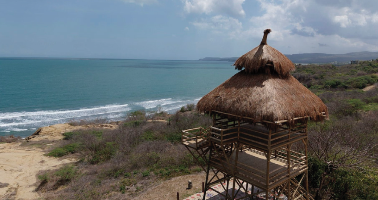 Private beachfront — one kilometre of coastline
