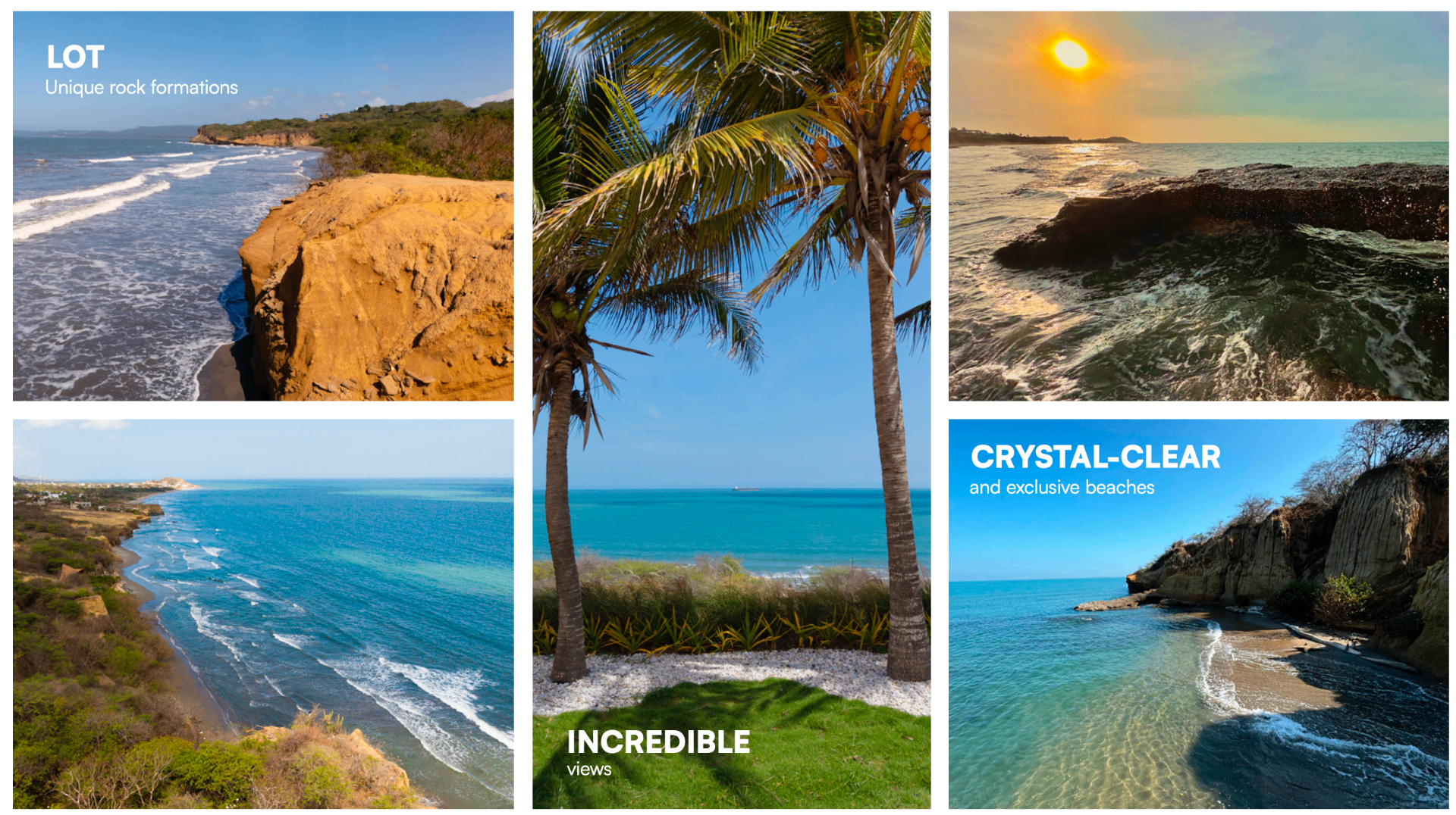 Villa Mediterráneo beaches — crystal-clear water, rock formations and incredible views